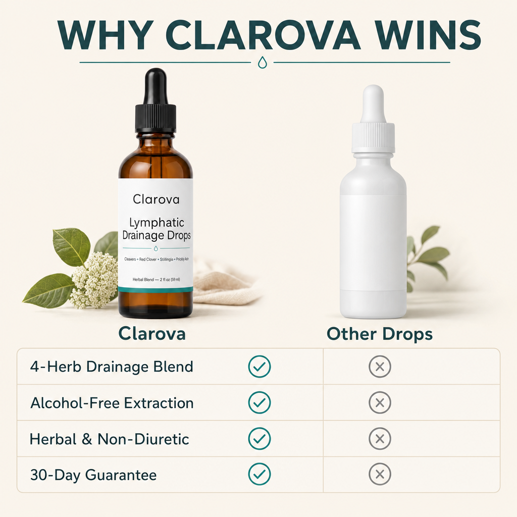Clarova Lymphatic Drainage Drops — why clarova wins