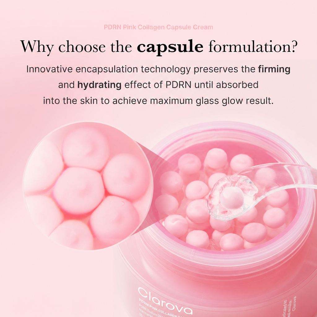 Clarova PDRN Pink Collagen Capsule Cream — capsule formulation