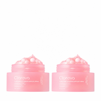 Clarova PDRN Pink Collagen Capsule Cream — two pack