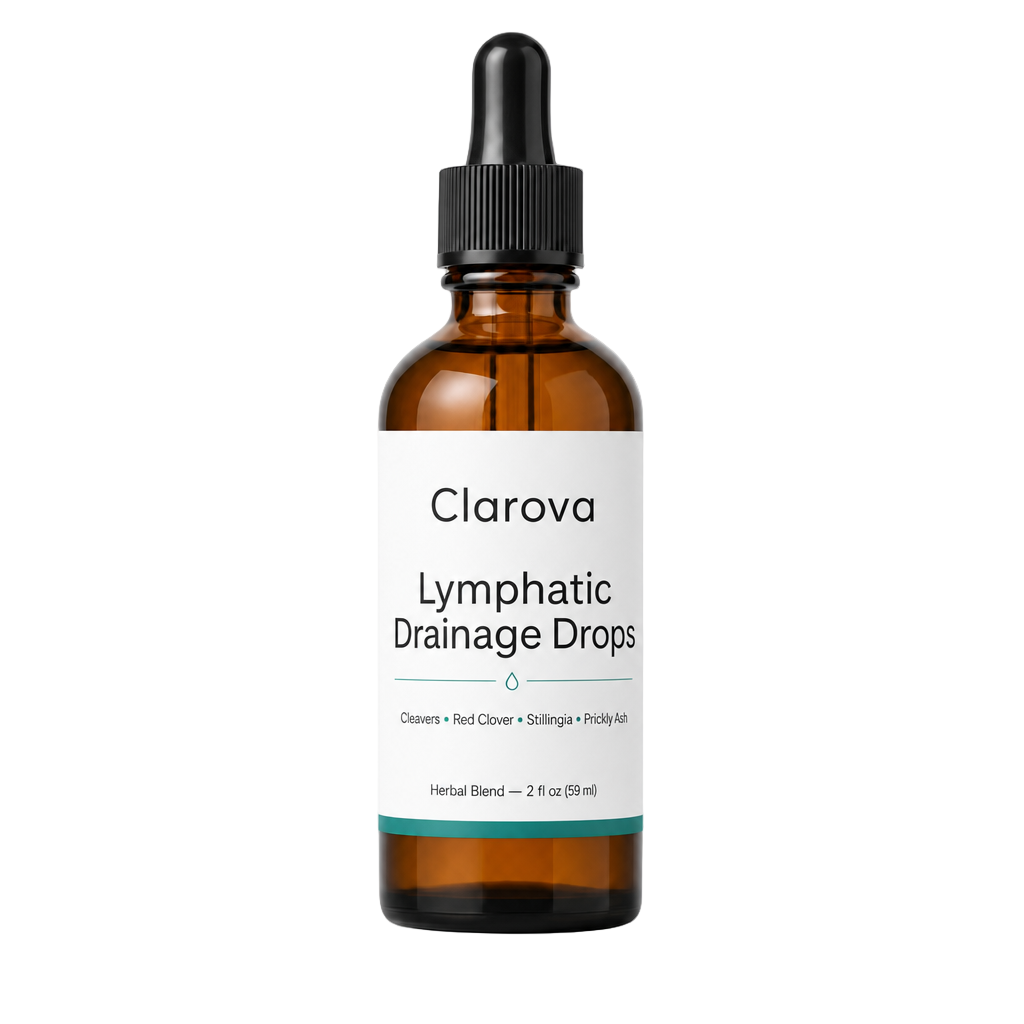 Clarova Lymphatic Drainage Drops — base transparent