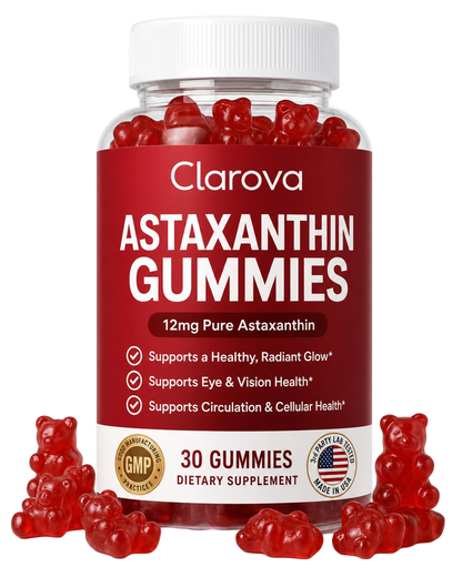 Clarova Astaxanthin Gummies — base transparent